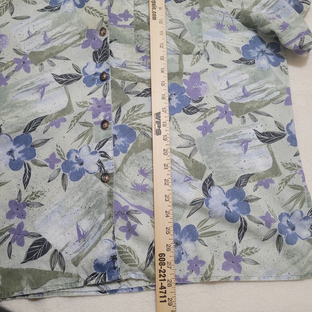 Vintage Willow Bay 90s Button Shirt Cottagecore Floral Flower Earth Tones Nature - Picture 3 of 7